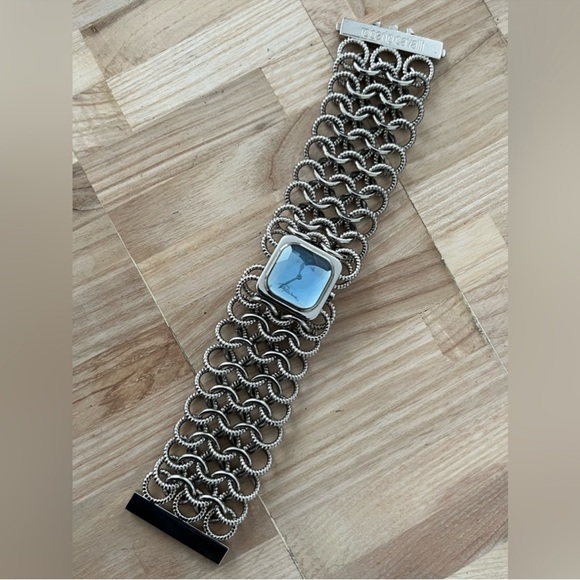Roberto Cavalli Stunning Ladies Watch Blue Multifaceted Crystal Chain Bracelet main image 12